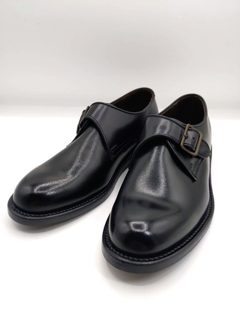 【極美品】REGAL V087 シングルモンク プレーントゥ 黒　24.5cm