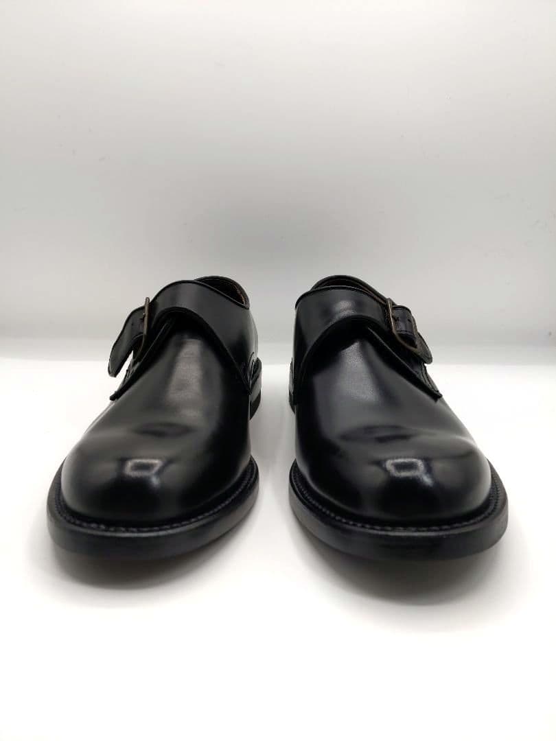 【極美品】REGAL V087 シングルモンク プレーントゥ 黒　24.5cm