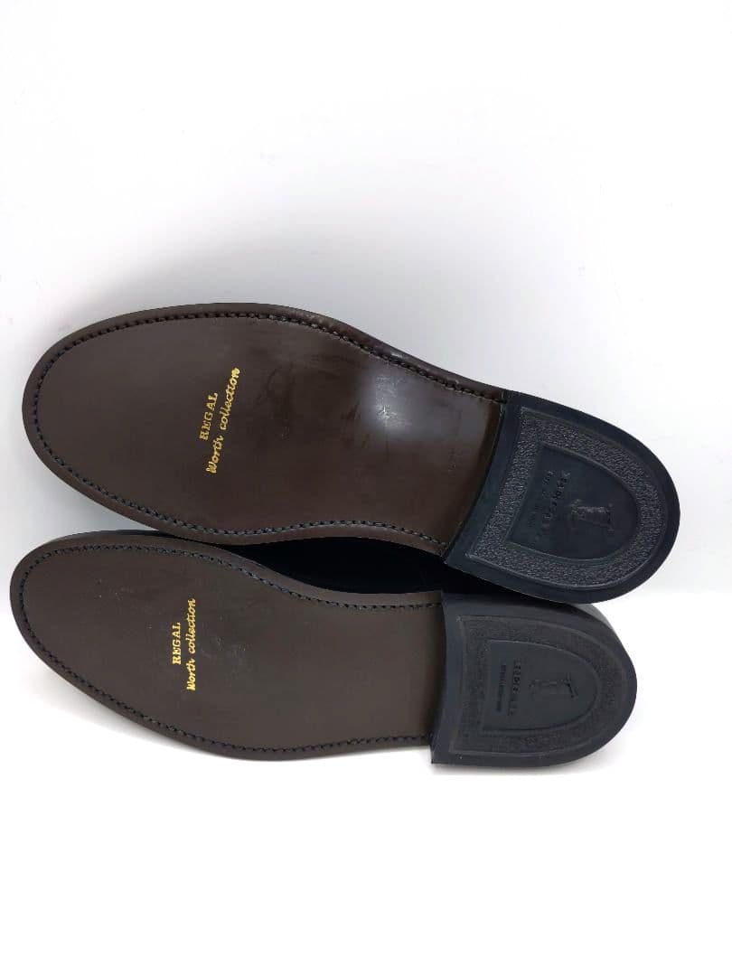 【極美品】REGAL V087 シングルモンク プレーントゥ 黒　24.5cm