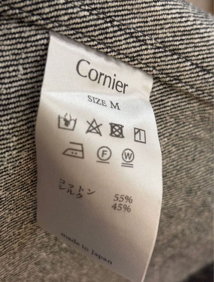m*4様 cornier SILK NEP DENIM BLOUSON コルニエ