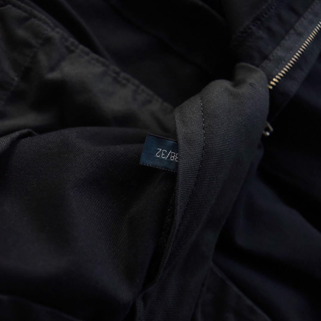 90s ラルフローレン ポロチノ フリスコポケット コットンパンツ黒W36L30