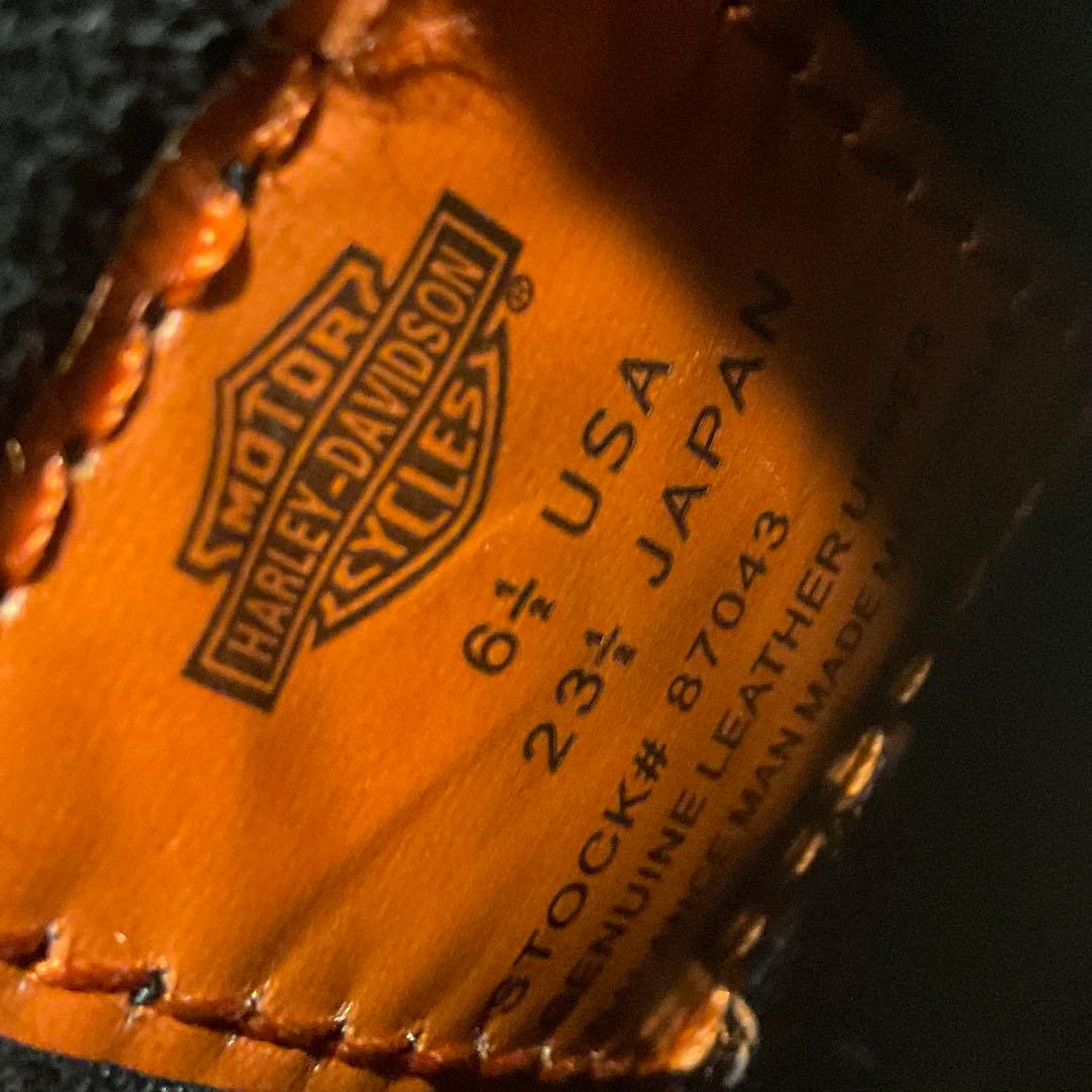 美品！ハーレーダビッドソン 87043 ショートブーツ チェーン23.5cm