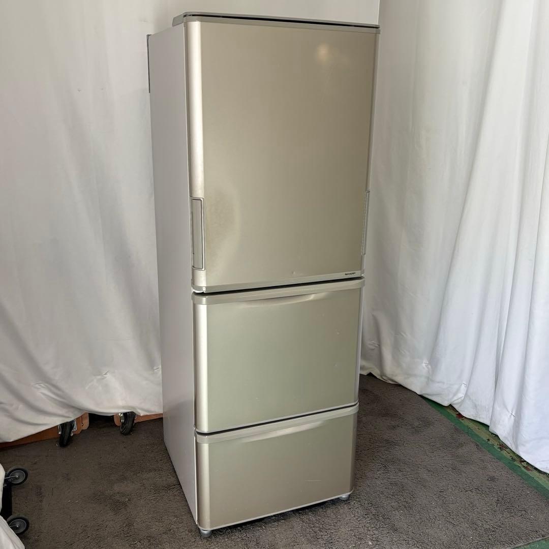 858❤️冷蔵庫　SHARP　300-400ℓ　大型　両開き　中古　安い　設置無料