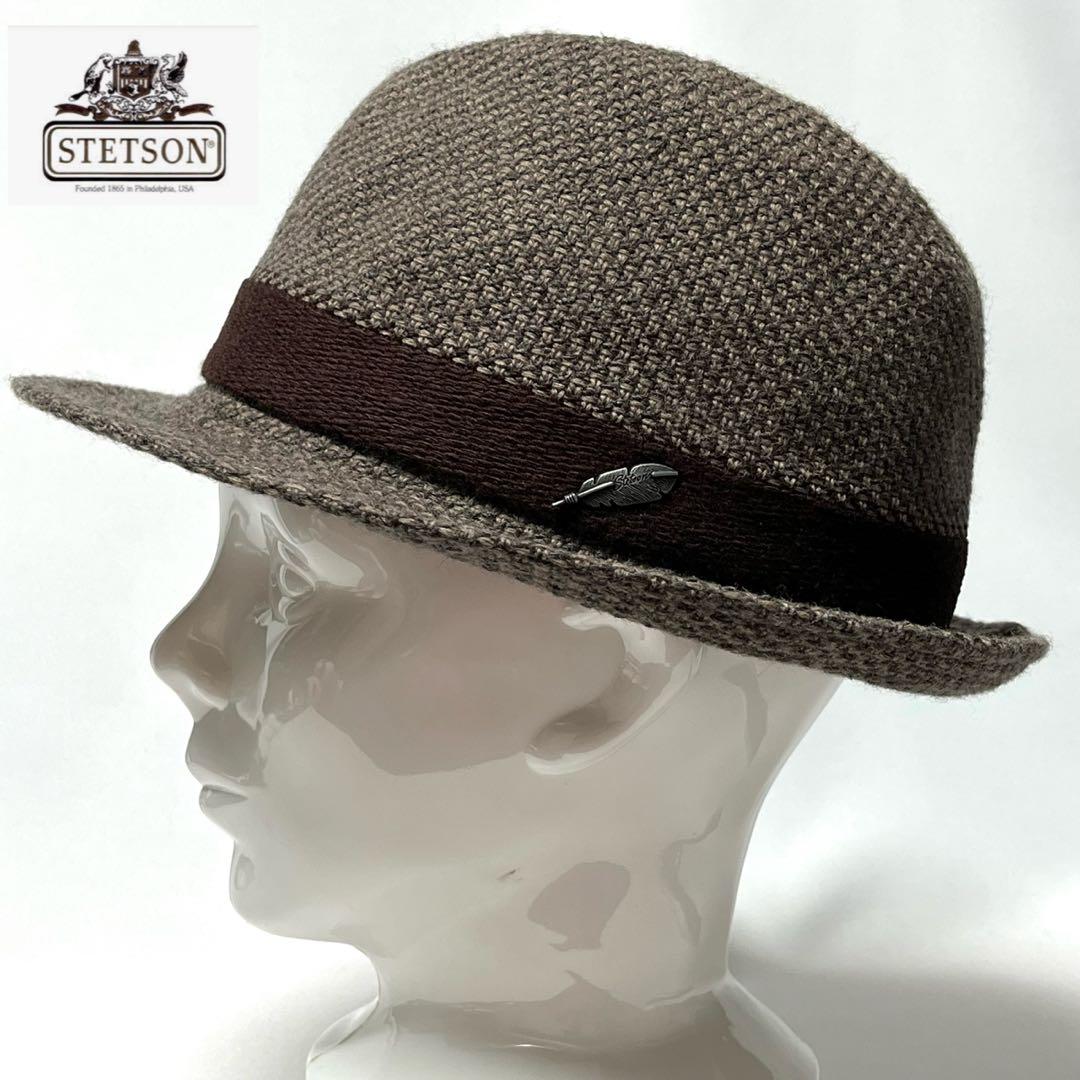 【新品】米国老舗ブランドSTETSON日本製 フェザーロゴプレートサーモハット