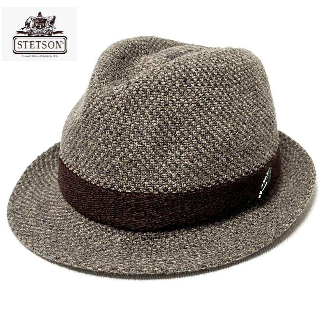 【新品】米国老舗ブランドSTETSON日本製 フェザーロゴプレートサーモハット