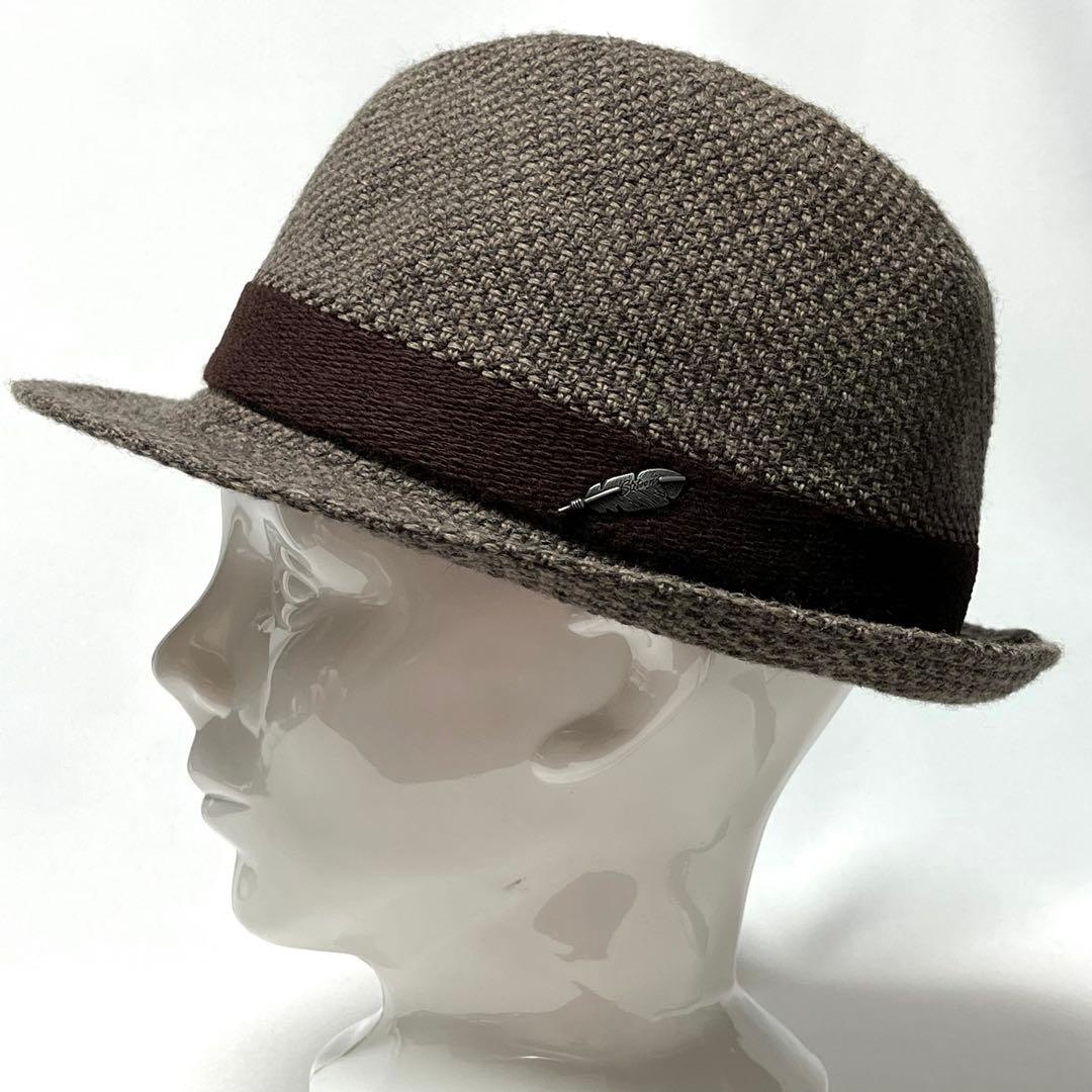 【新品】米国老舗ブランドSTETSON日本製 フェザーロゴプレートサーモハット