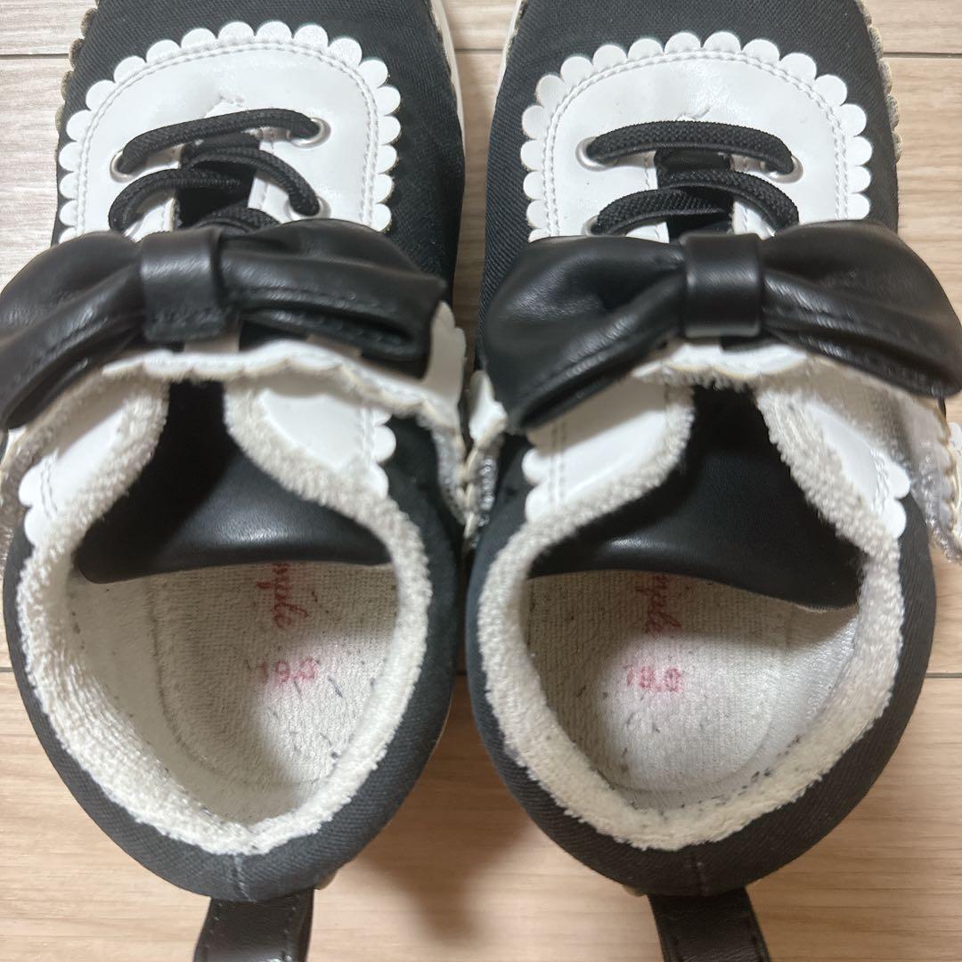 シャーリーテンプル　スニーカー　ブーツ　美品　19cm