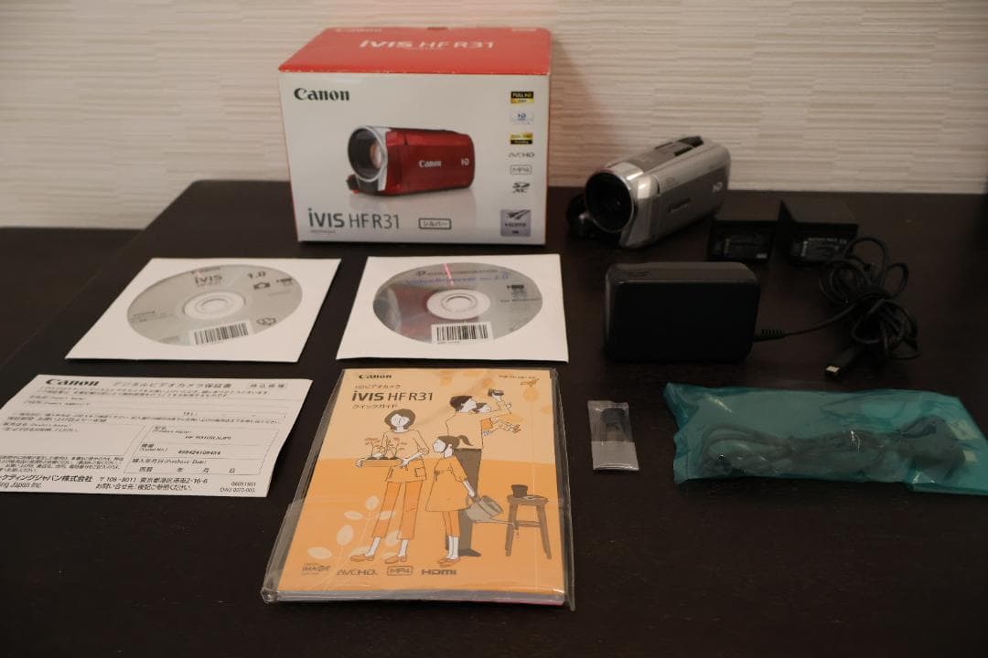 【動作良好】Canon デジタルビデオカメラ iVIS HF R31 シルバー