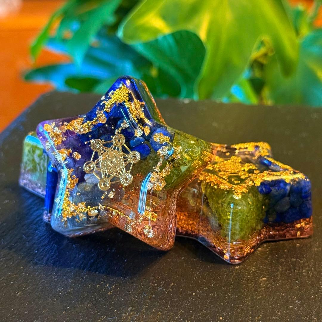 fairy光波動 オルゴナイト 星の祝福 ① 叡智と目覚めの光　大きなお星さま