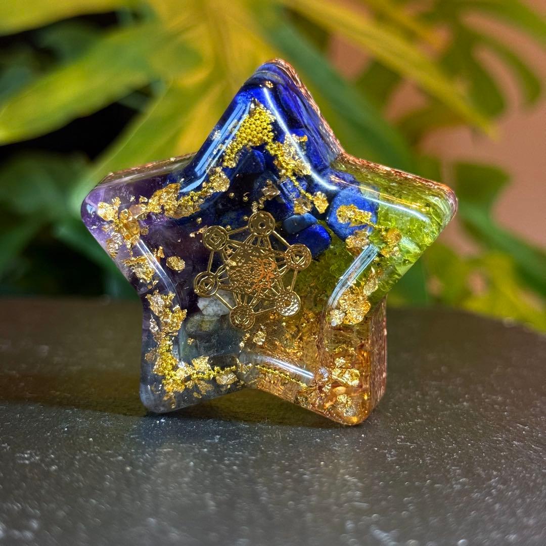 fairy光波動 オルゴナイト 星の祝福 ① 叡智と目覚めの光　大きなお星さま