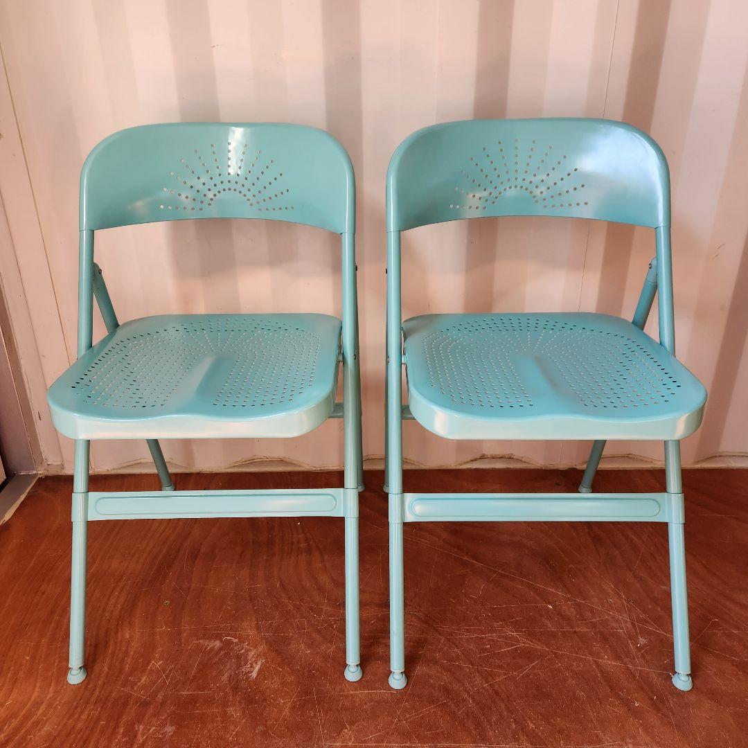 美品 廃盤 IKEA イケア FRODE フローデ 折りたたみ椅子 2脚