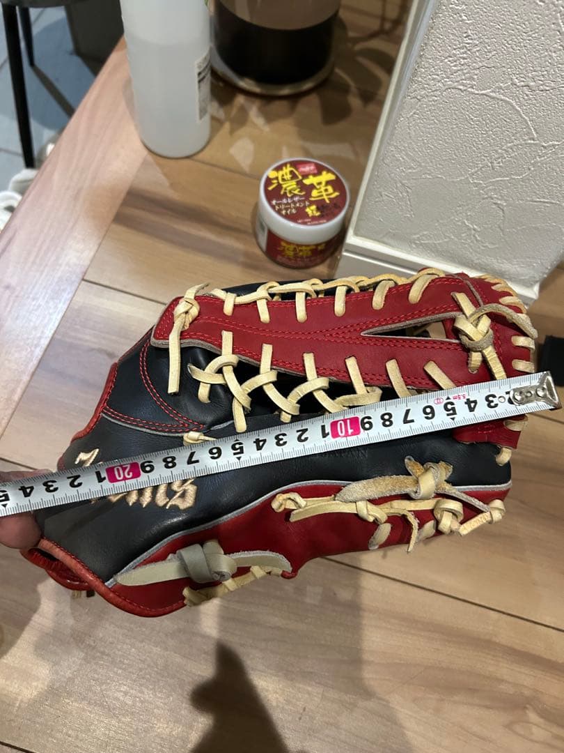 1000円値下げしました！Zeems 軟式グローブ ネイビー/レッド