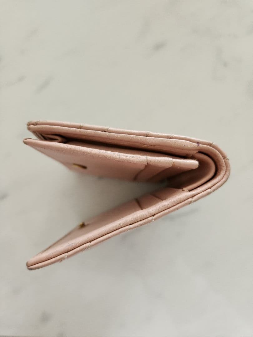 【正規品保証】GUCCI　名刺入れ　GG　マーモント　ピンク　キルティング