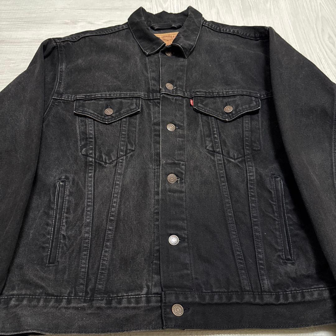 90s Levi's 70507 USA製 M ブラック デニムジャケット