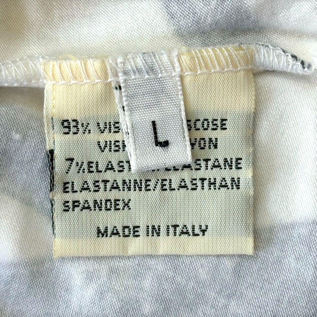 HERMES マルジェラ期　長袖Tシャツ リボン柄 ボルデュック柄　y2k