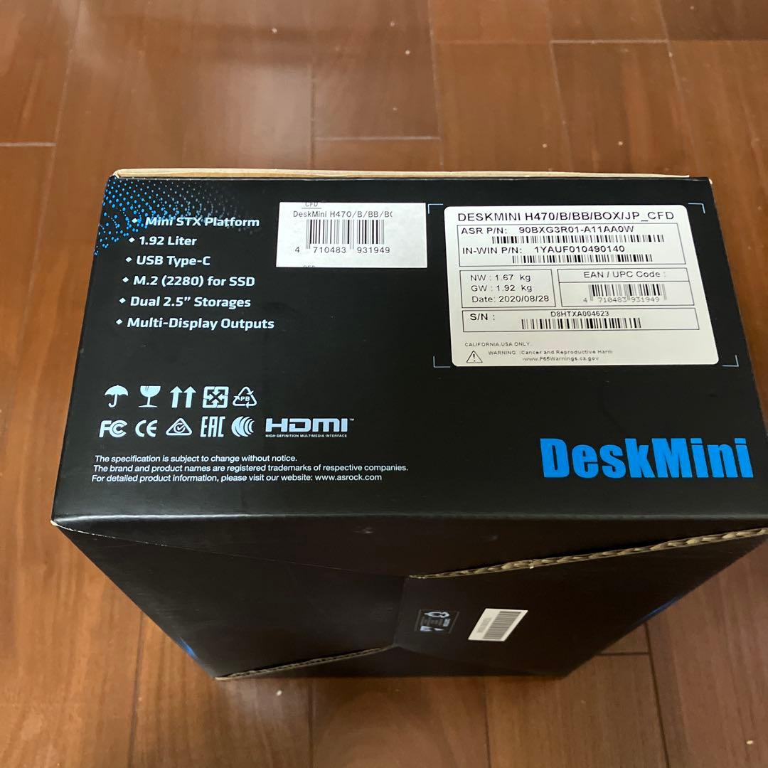 DeskMini H470 PC組み立てベアボーンキット ジャンク