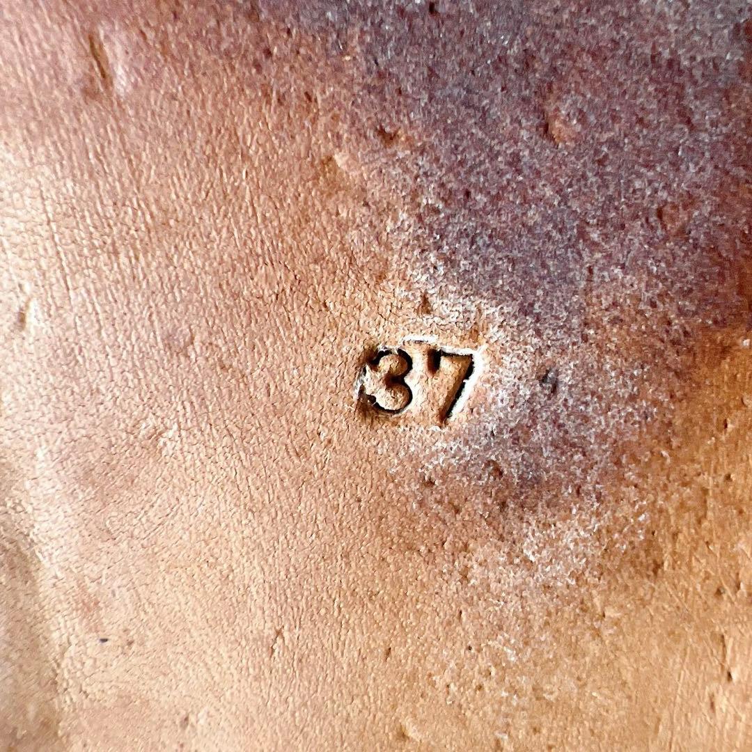 【E.PORSELLI】ポルセリ メタリックバレエシューズ シルバー 37