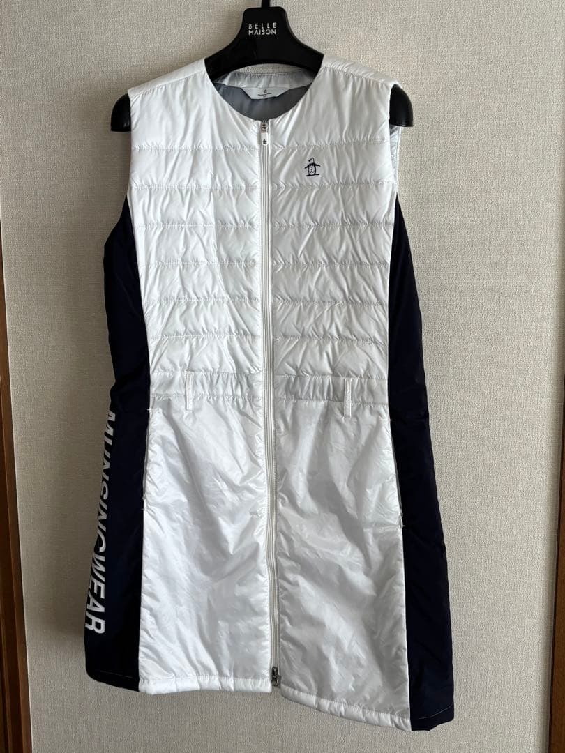 Munsingwear ゴルフ用ワンピース ホワイト/ネイビー