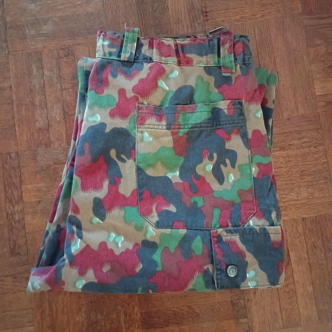 80s Swiss Army スイス軍 アルペンカモ カーゴ フィールドパンツ