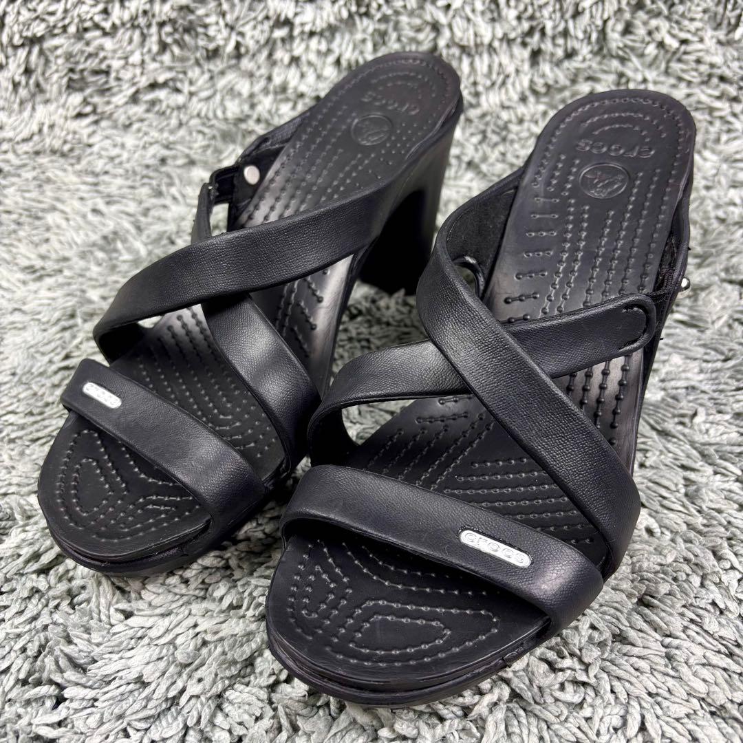 未使用 廃盤品 crocs クロックス サイプラス 黒 w8 24