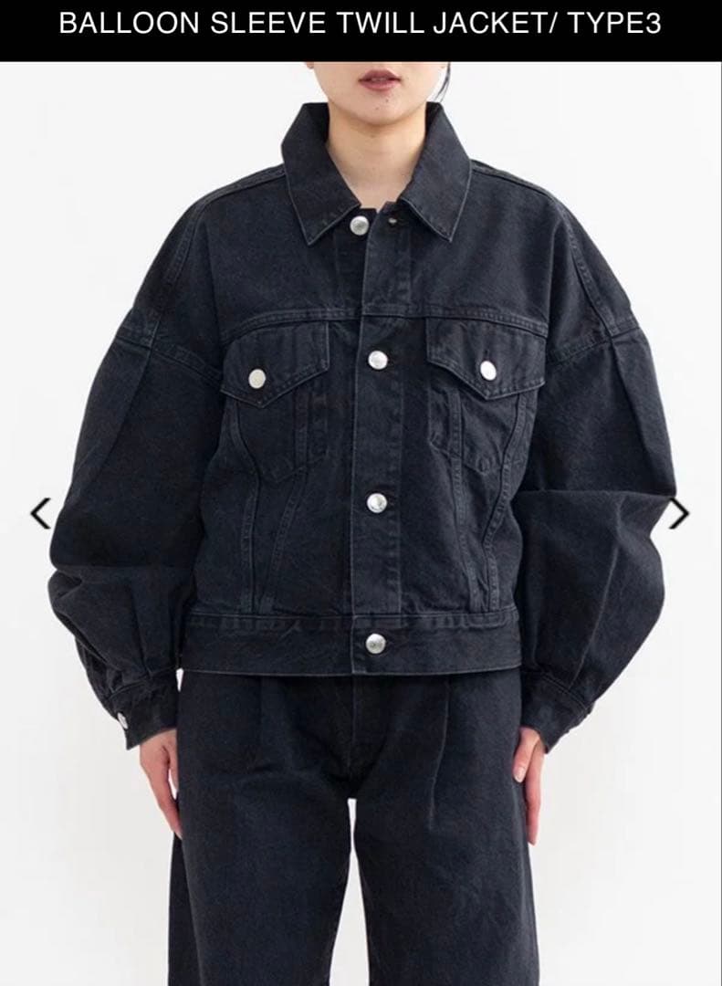HYKE ハイク　バルーンスリーブデニムジャケット　size1