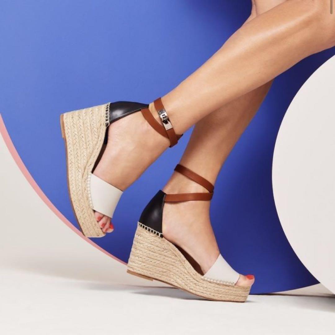 【美品】HERMÈS エルメス エスパドリーユ ウェッジサンダル 37付属品完備