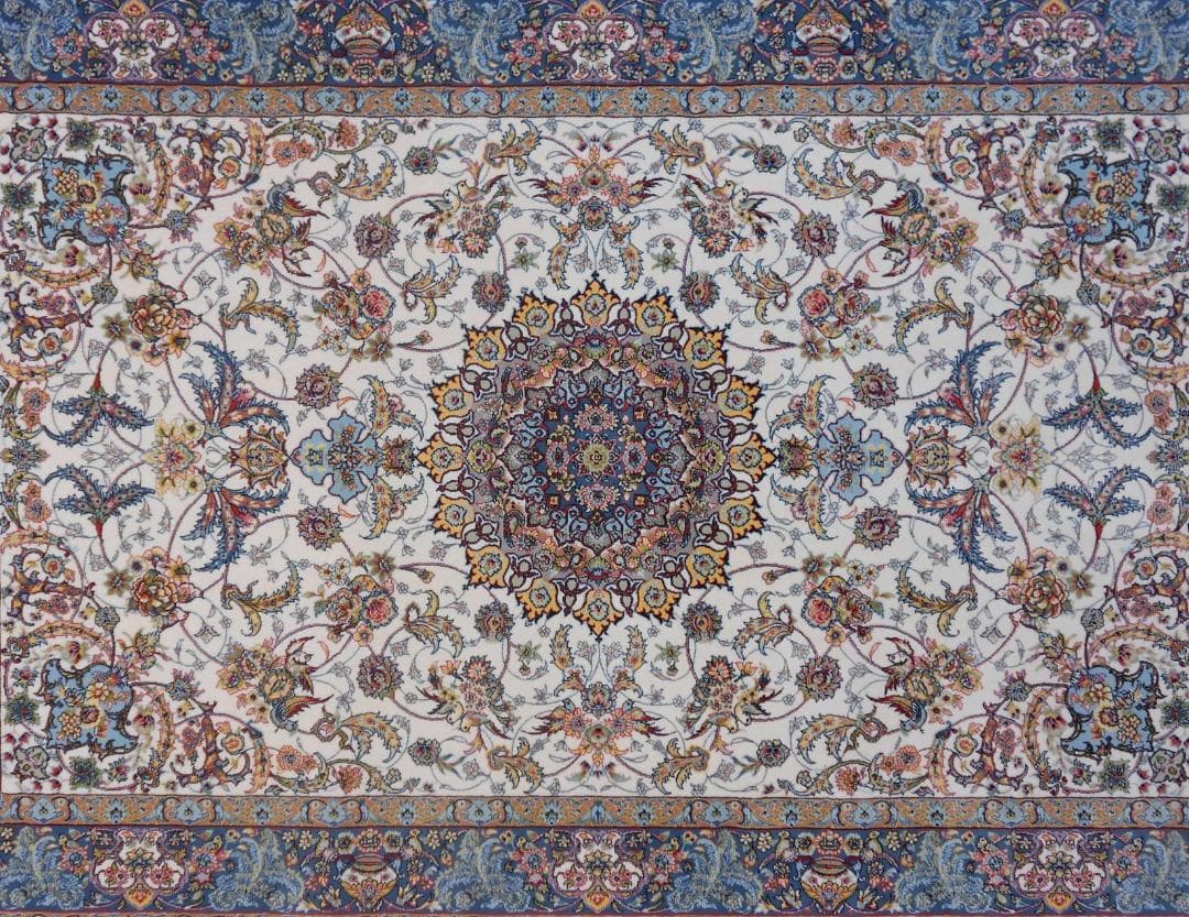 可愛い！小鳥柄！本場イラン産、高密度織 絨毯！150×225cm‐201561