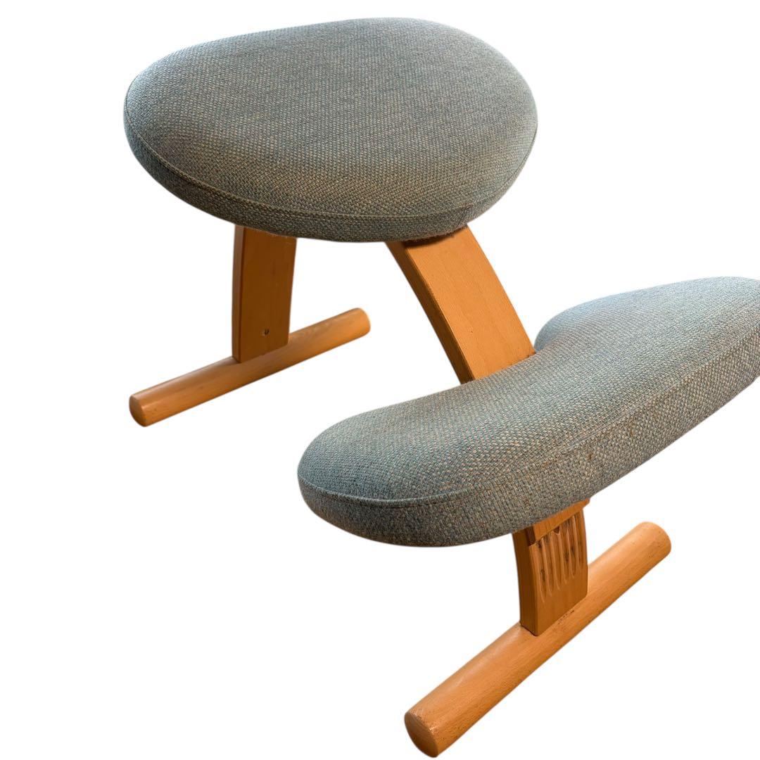 【美品】Rybo リボ社 バランスイージー バランスチェア グリーン