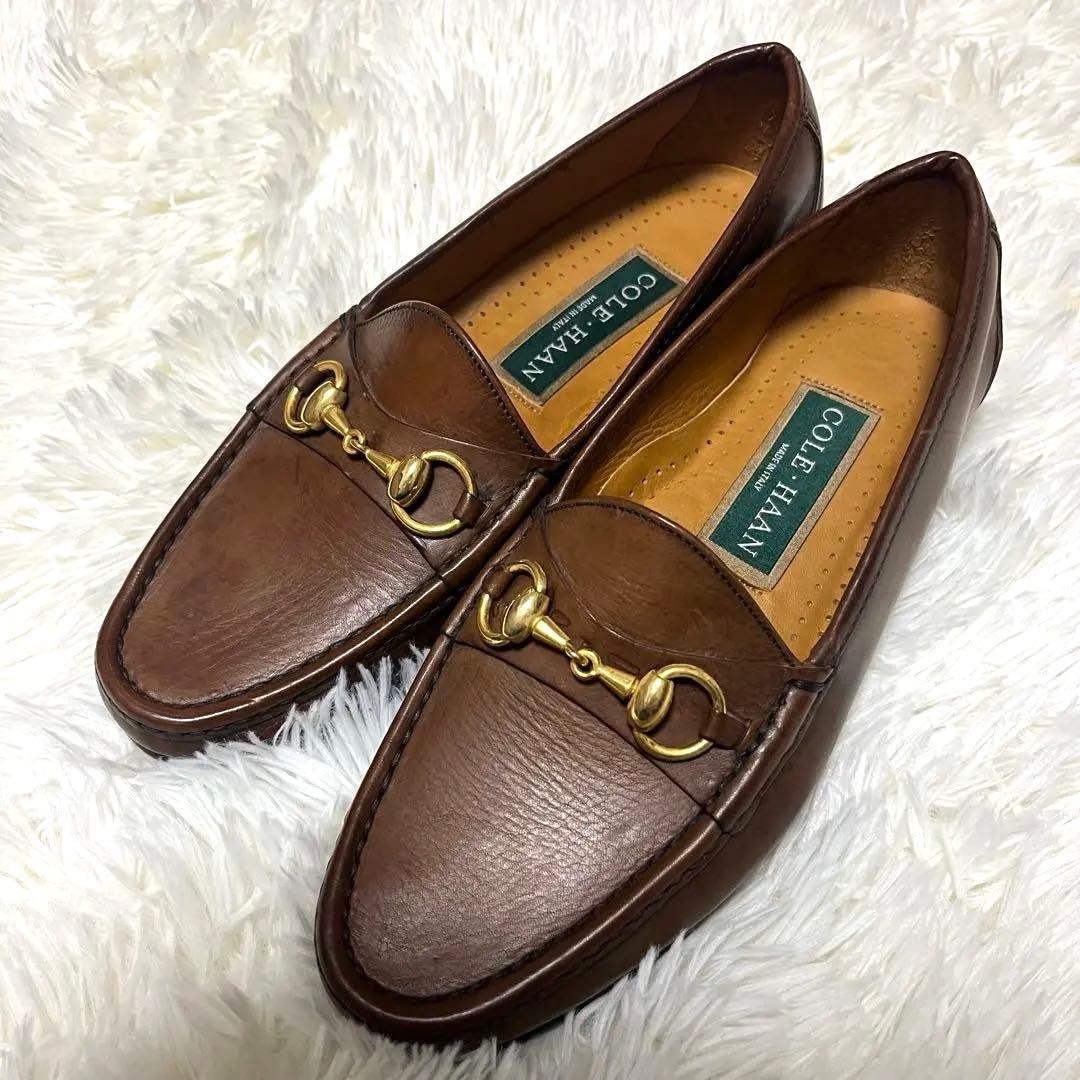 【美品】COLEHAAN コールハーン ビットローファー イタリア製　7W