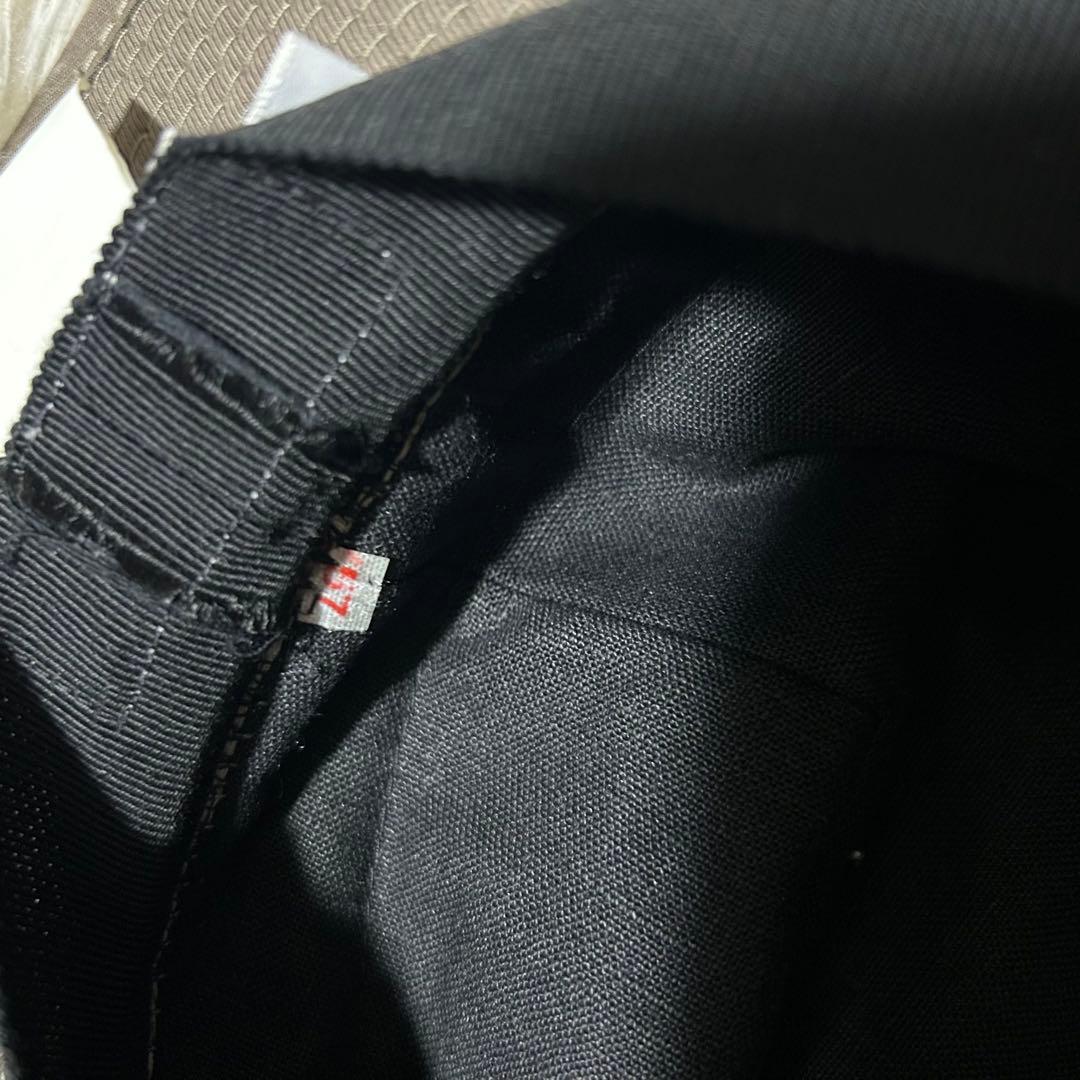 HERMES ハット 帽子 リボン レザー