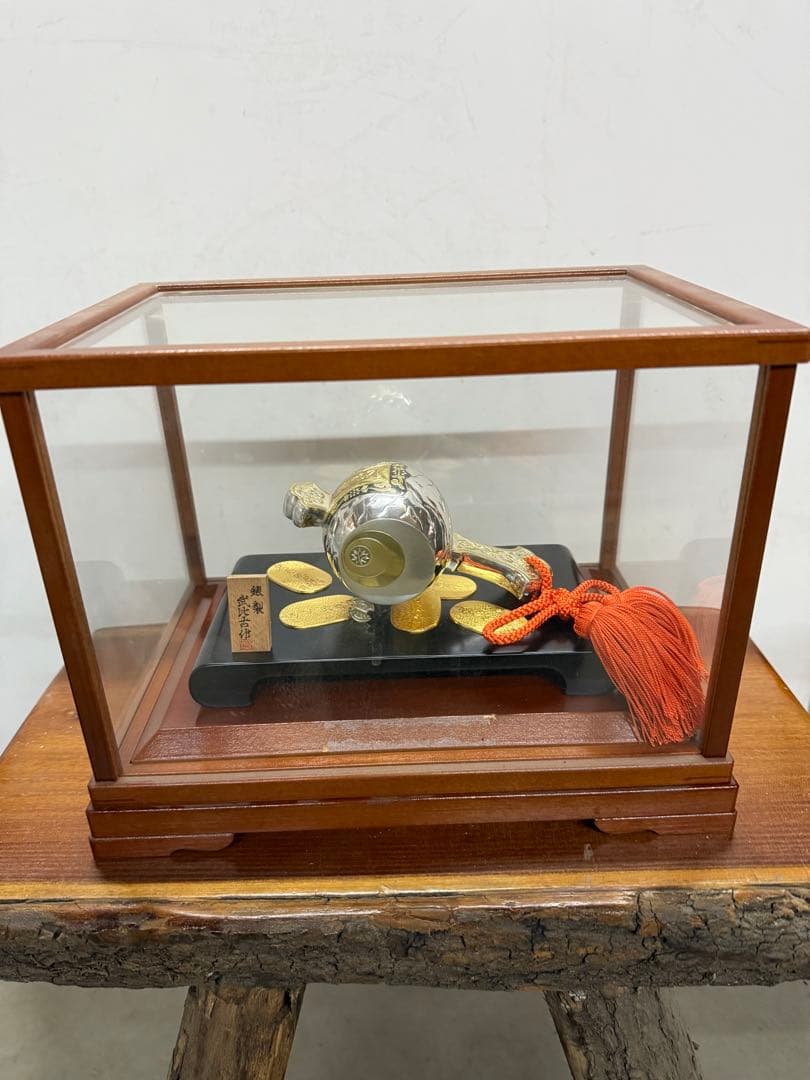 銀製 小槌 小判 武比古作 縁起物　風水