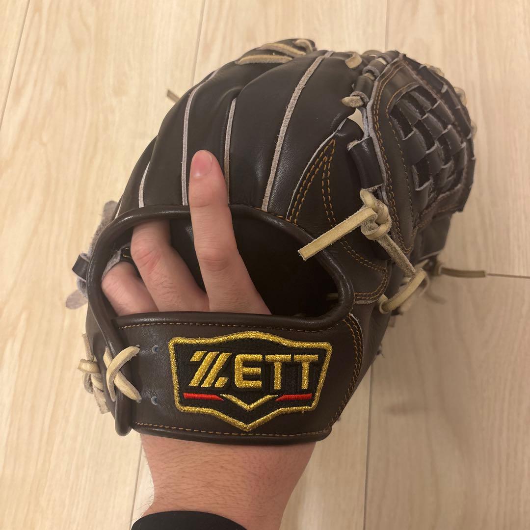 ZETT 軟式グローブ ブラウン　内野手用
