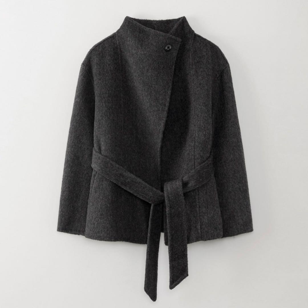 ジャケット・アウター ohotoro Ecru Half Coat charcoal