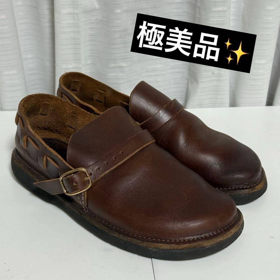 ⭐️極美品⭐️フェルナンドフットウェア　ベルトストラップ　スリッポン　レザー