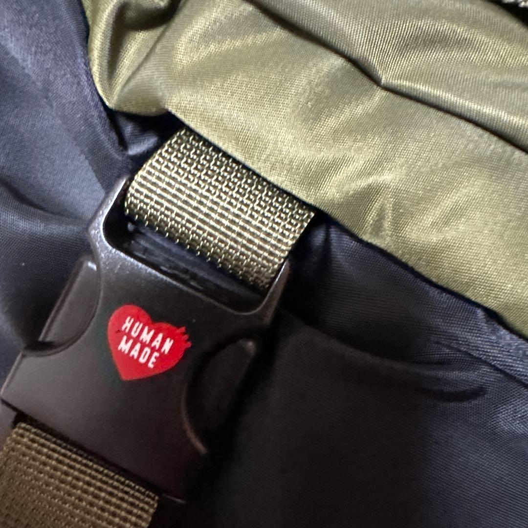 HUMAN MADE カーキ バックパック カラビナ付き