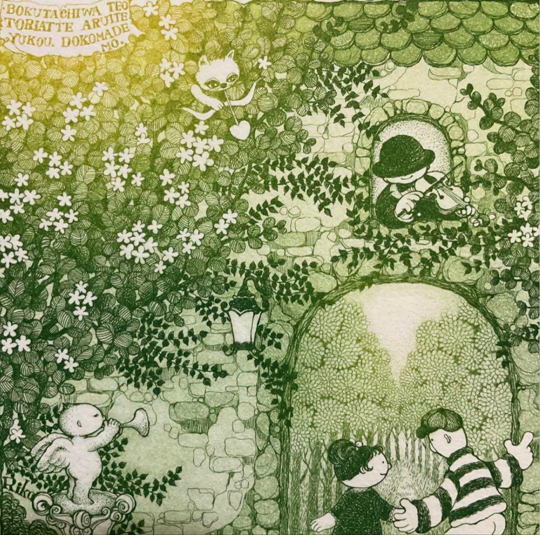 絵画・額縁・銅版画・上砂理佳・Prelude・エッチング・メルヘン・美術品・雑貨