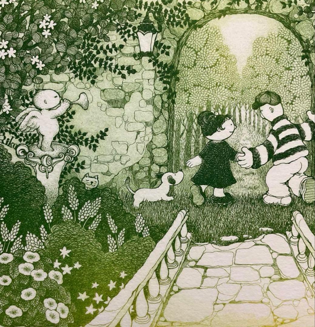 絵画・額縁・銅版画・上砂理佳・Prelude・エッチング・メルヘン・美術品・雑貨