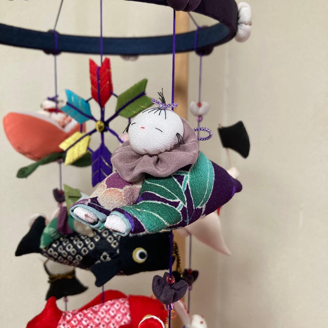 528 ごろちゃん　男の子とうさぎの吊るし飾り　吊るし雛