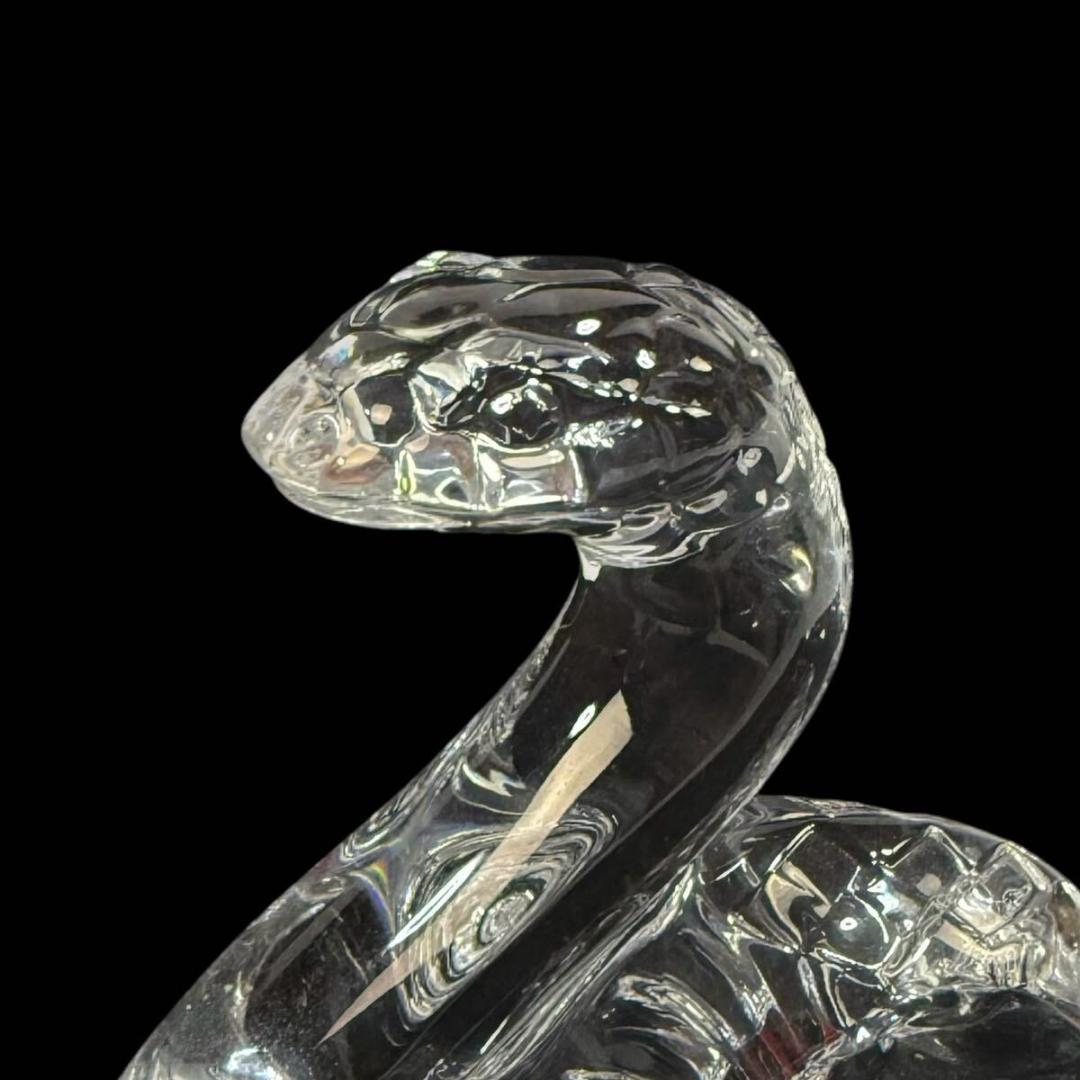 【未使用】Baccarat ラ 干支 巳 蛇 クリスタルフィギュリン 元箱 付き