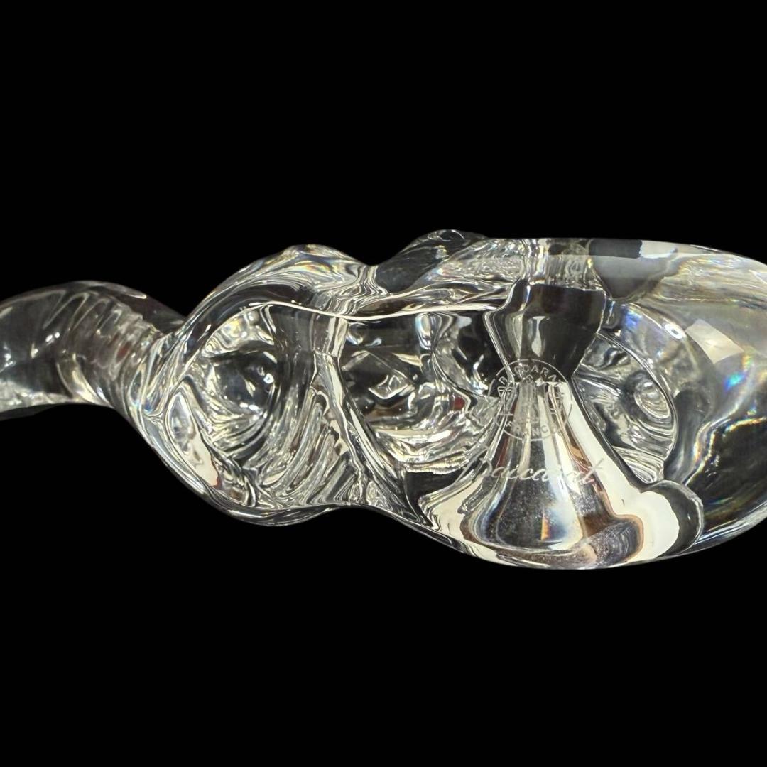 【未使用】Baccarat ラ 干支 巳 蛇 クリスタルフィギュリン 元箱 付き