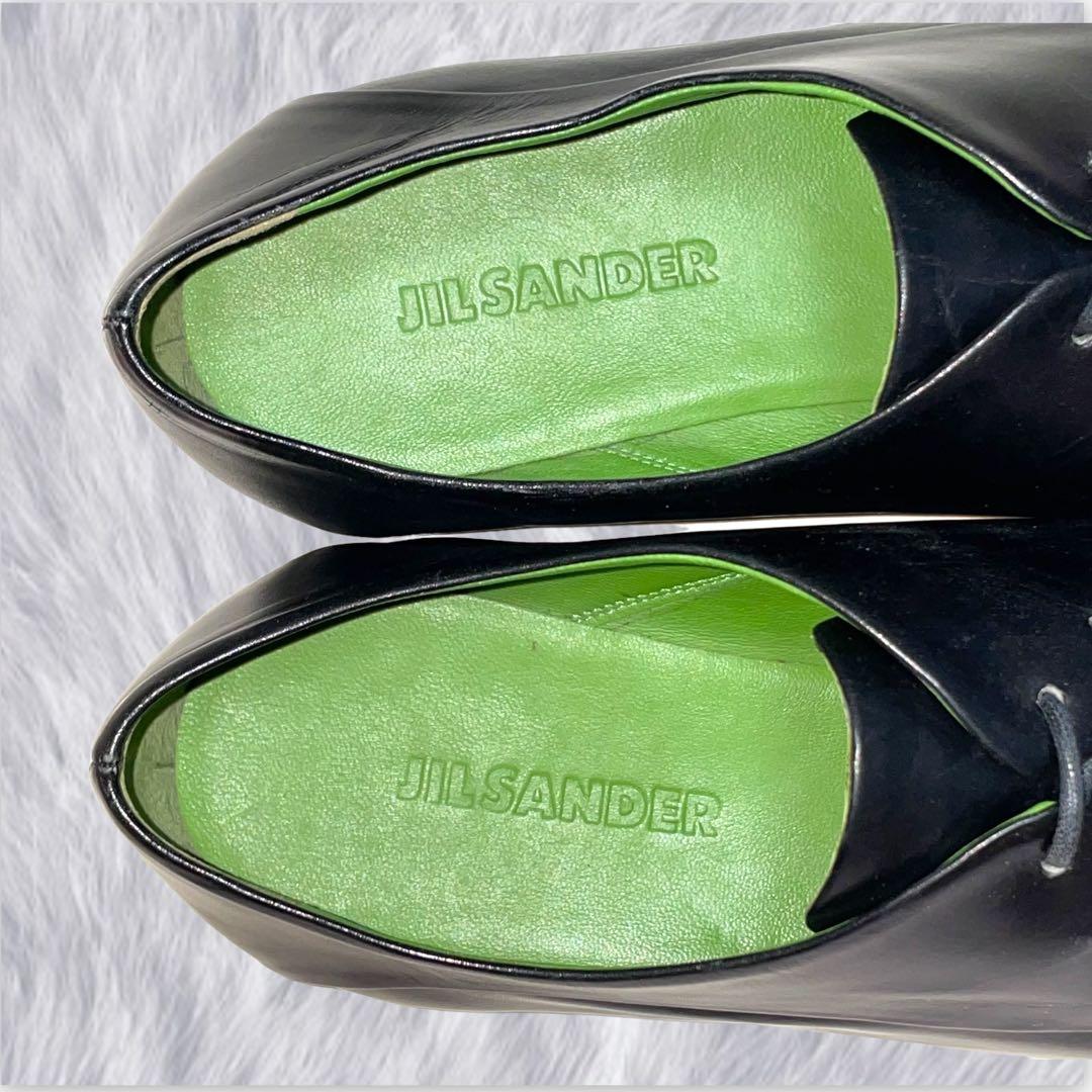 【JIL SANDER】美品ジルサンダー プレーントゥ カラーソール レースup
