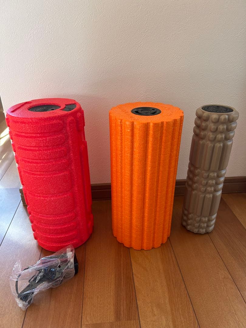 DOCTORAIR ドクターエア　ストレッチローラー　赤　オレンジ　グレー