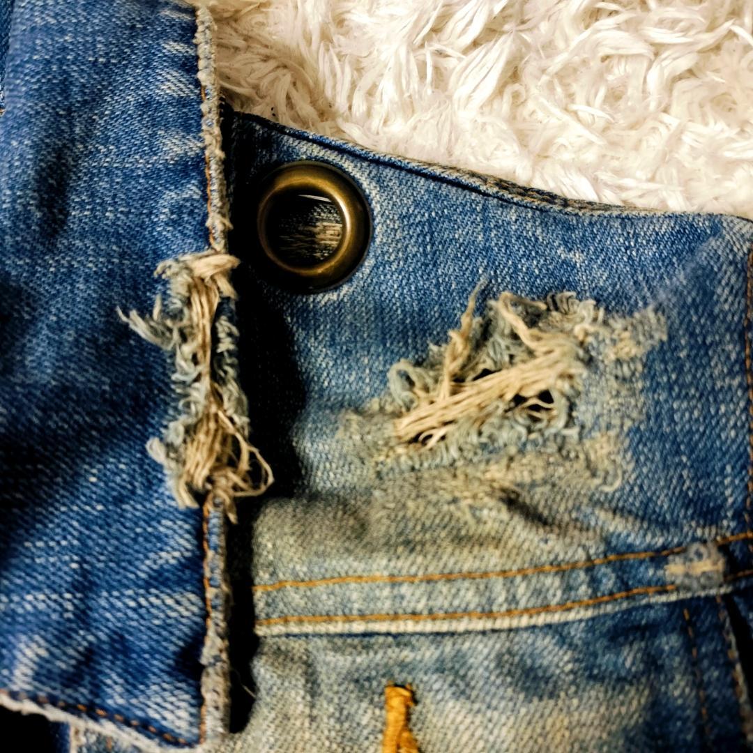 【 00s・y2k】ルグランブルー 破壊加工 デタッチャブル襟 Gジャン 1