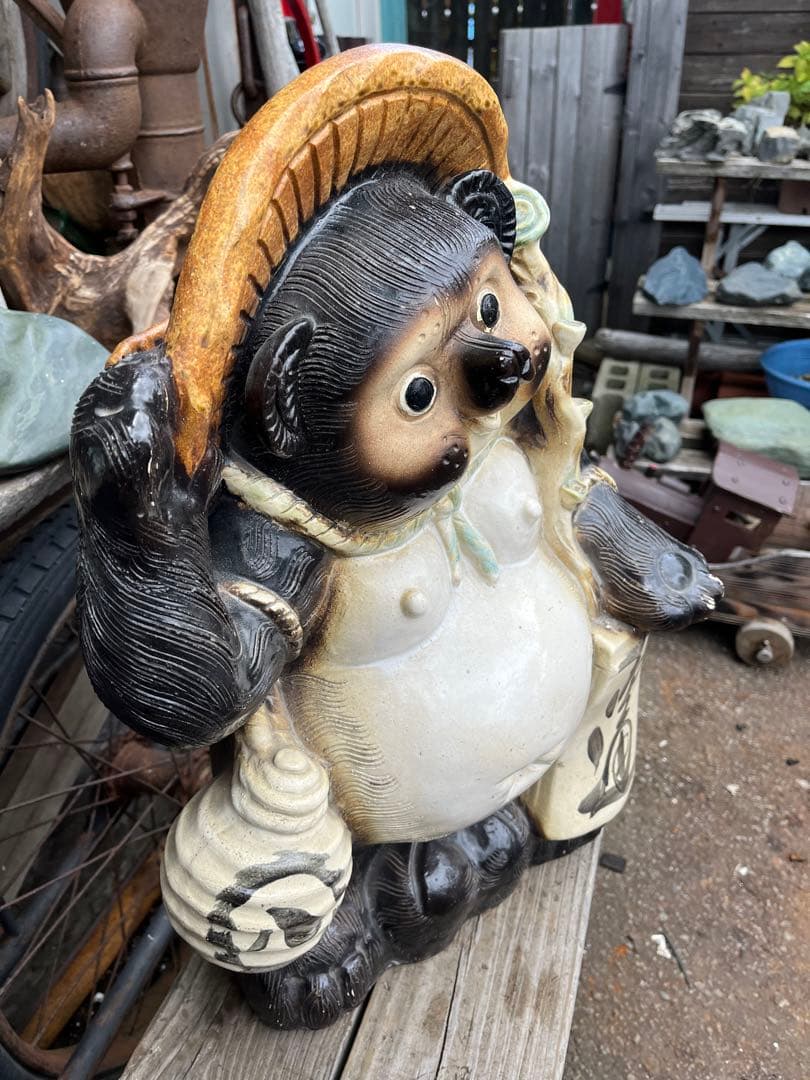 shota たぬきの置物、たぬき55センチ、たぬきの傘立て置物、傘立て、