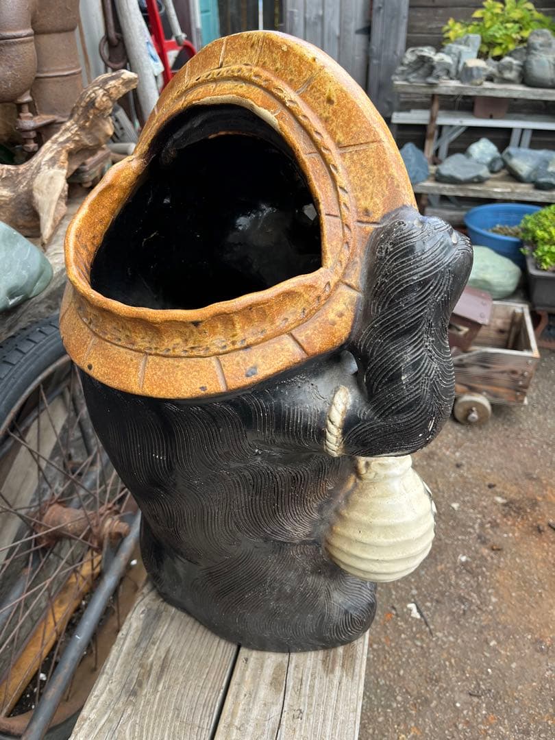 shota たぬきの置物、たぬき55センチ、たぬきの傘立て置物、傘立て、