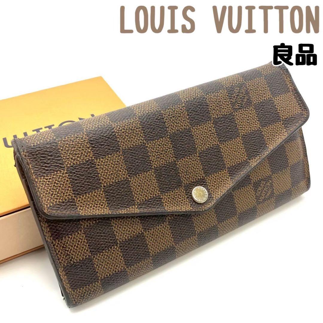 Justin 正規品 ルイヴィトン 長財布 ポルトフォイユ サラ ダミエ