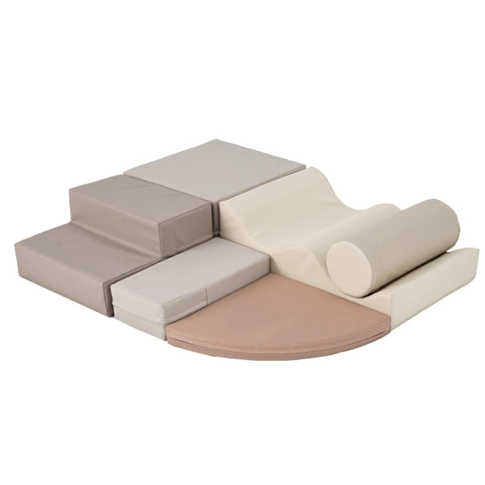 ソフトブロック アスレチック ブロック クッション ベージュ × ブラウン