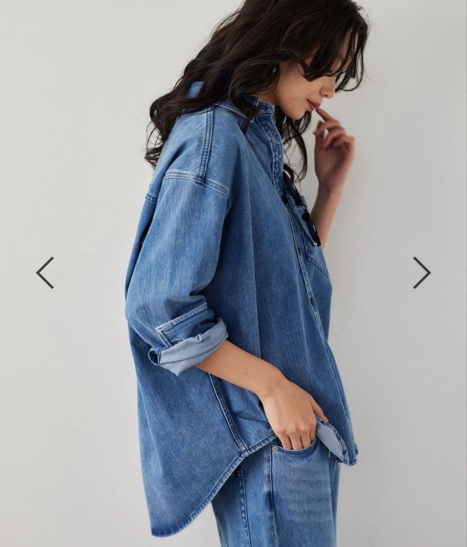 BARNYARDSTORMカットデニムシャツジャケットインディゴ