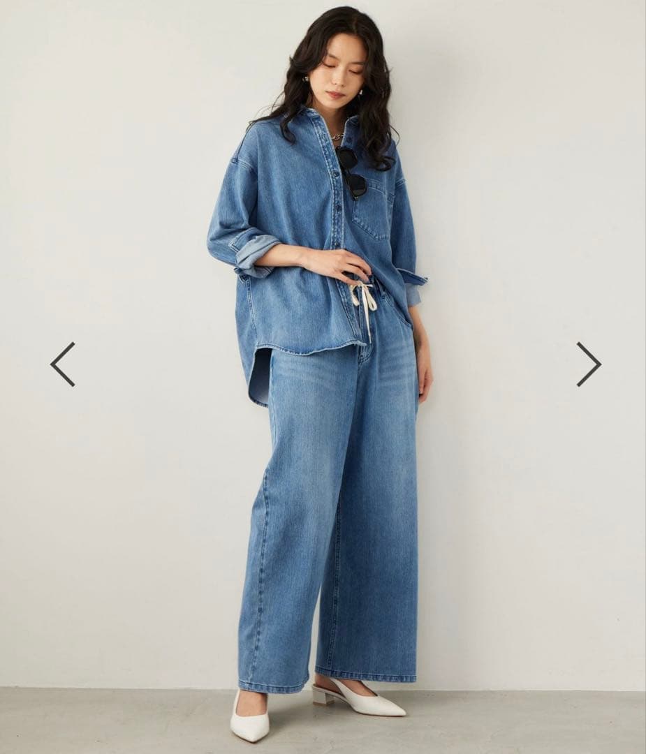 BARNYARDSTORMカットデニムシャツジャケットインディゴ