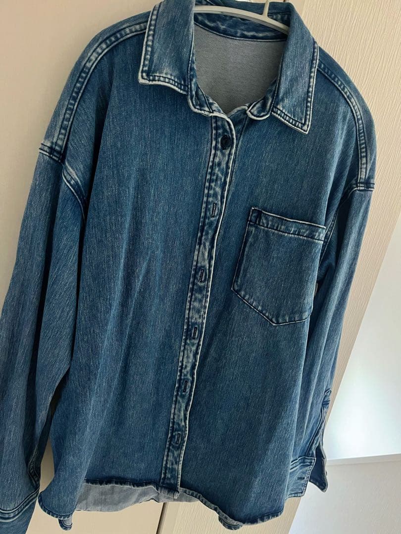 BARNYARDSTORMカットデニムシャツジャケットインディゴ